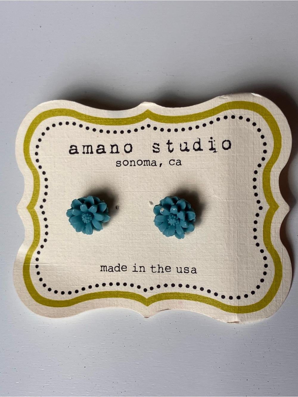 Amano Studio Turquoise Flower Stud Earrings